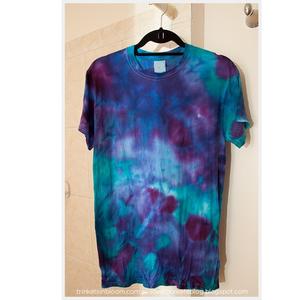 เสื้อยืดผู้ชายไซส์ใหญ่คุณภาพสูง ลายมัดย้อม ทรงหลวมไหล่ตก รับสกรีนโลโก้ ผ้าถักเนื้อหนา สไตล์สตรีทแวร์ จากบังกลาเทศ - Product Image 3