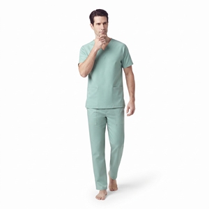 Blusa Médica Profesional para Hombre, Cuello en V, Uniforme de Enfermero, Uniforme de Hospital, Múltiples Bolsillos, Cuello Superpuesto, Ropa de Trabajo - Product Image 4