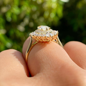 Anillo de compromiso de diamante marquesa para mujer, engaste de puntas, 4.30 quilates, cultivado en laboratorio, boda, 14k, eternidad, vermeil, regalo de fiesta/aniversario - Product Image 4