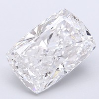 Diamant non monté 3,03 carats, couleur E, clarté VVS1, taille brillant modifiée en coussin, créé en laboratoire CVD, polissage excellent, en stock.