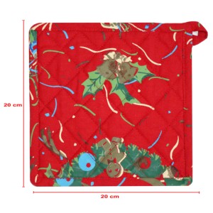 Christmas Printed Design Loop <b>Pot</b> <b>Holder</b> Manufacturer in India Heat-resistant <b>pot</b> <b>holders</b> Extra large for kitchen. - Product Image 3
