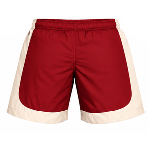 <b>Red</b> Neutral Color Block Athletic <b>Shorts</b> Lightweight Quick Dry Elastic Waist Running Training Gym Sportswear Customized Team - Product Image 2