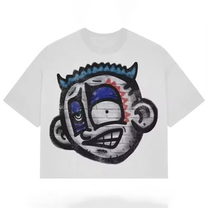 Camiseta Corta Personalizada para Hombre, Camiseta de 2 Capas con Diseño Personalizado y Tallas Personalizadas, Camisetas de Algodón con Hombros Caídos - Product Image 2