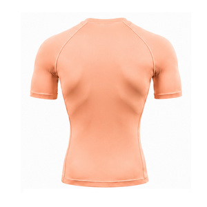 T-shirt de compression pour homme, léger, à séchage rapide, pour la gym, le sport, extensible, vêtements de sport, fournisseur en gros personnalisé, conception OEM - Product Image 3