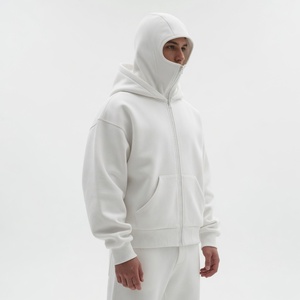 Hoodie tendance de qualité supérieure, vente en gros, en molleton 100% coton épais, avec fermeture éclair, style streetwear ou décontracté, unisexe - Product Image 5