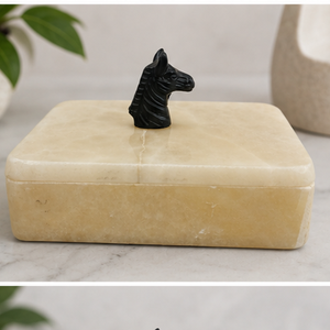 White Marble Cremation Urn <b>Keepsake</b> <b>Box</b> Leaf Knob Memorial Ashes Container for Home Display - Product Image 3