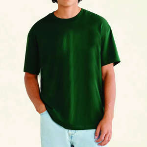 T-shirt décontracté pour homme, tissu en coton doux, matière respirante, pour un usage quotidien en été, coupe régulière, col rond, manches courtes - Product Image 4