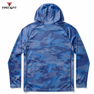 Sudadera con Capucha de Poliéster de Secado Rápido, Diseño Sublimado, Manga Larga, Protección Solar, Ligera, para Senderismo y Pesca al Aire Libre - Product Image 2