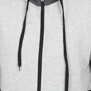 Sudadera con capucha y cremallera para hombre, premium, bordada, con bloques de color |   Chaqueta Oversize de Forro Polar Estilo Urbano |   Entrenamiento Deportivo Urbano - Product Image 5