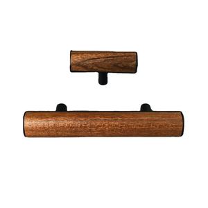 ลูกบิดประตูไม้ขัดเงาทำมือระดับพรีเมียม พร้อมสัมผัสหนัง กันน้ำ สำหรับตกแต่งบ้านสไตล์โมเดิร์นรัสติก - Product Image 3