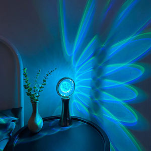 Rgb Trophy pha lê toàn cầu bảng đèn 3D trực quan pha lê toàn cầu bầu không khí ánh sáng Trái Đất phong cách pha lê Đèn bàn cho phòng ngủ - Product Image 6