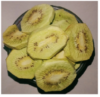 Gefreeze-droogde kiwi-schijfjes 100% natuurlijk zuur geconserveerd fabrieksgroothandel snack in bulkverpakking