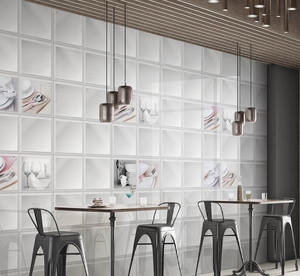 Carreaux élégants et brillants, double charge, vitrifiés, pour sols et murs, pour une utilisation en construction intérieure et extérieure moderne. - Product Image 3