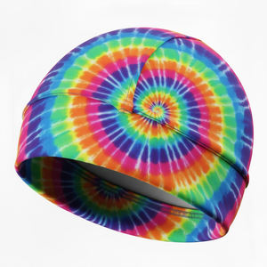 Bonnets en satin personnalisés pour la course à pied, le cyclisme et l'alpinisme, avec logo personnalisé, impression par sublimation - Product Image 1