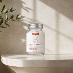 [FROM OREUM] Dentifrice solide de voyage saveur mandarine de Jeju, 60 comprimés pour trousse de toilette personnelle - Product Image 3