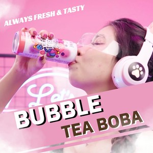 Lychee popping Boba Bubble Tea vinut 320มล. (24แพ็ค), แคลอรี่ต่ำและเครื่องดื่มน้ำตาลต่ำ, ฉลากส่วนตัว, ตัวอย่างฟรี, OEM ODM - Product Image 5
