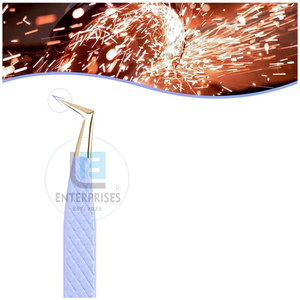 Pinces à cils en acier inoxydable de haute qualité, faites à la main - Instrument de beauté durable et réutilisable - Product Image 3