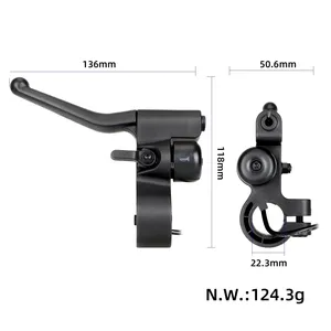 Palanca de freno izquierda con timbre y botón de señal de giro para patinete eléctrico Xiaomi Mi 6 - Product Image 2