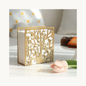 Luxury Metal Napkin Holder Stylish Customized New Arrival Modern Decorative <b>Tissue</b> Stand Wholesale Supplier - Product Image 6