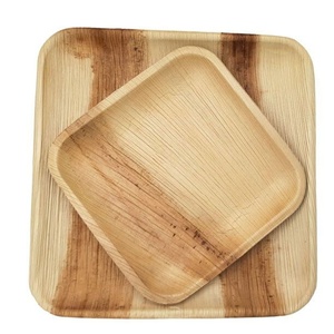 Assiettes carrées biodégradables en feuilles de palmier, finition premium, 10 pouces, vaisselle pour hôtels et réceptions – Vente chaude - Product Image 1