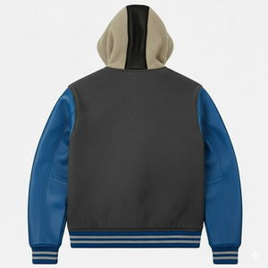 Chaqueta Varsity Acolchada Personalizada para Hombre, Nueva Llegada 2026, Fabricación Profesional, Chaqueta Varsity con Capucha, Nueva y Elegante - Product Image 2