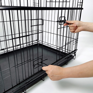 Sağlam Metal Köpek Kafesi, Çekmeceli Tepsi, Kolay Saklama, Yüksek Kaliteli Köpek Kafesi Satılık - Product Image 4