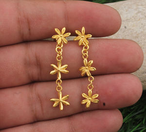 ต่างหูเงินแท้ชุบเงินคุณภาพสูงสำหรับผู้หญิง เครื่องประดับงานแต่งงาน ขายส่ง - Product Image 3