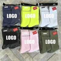 Chaussettes de compression sportives personnalisées en Spandex/Nylon pour hommes, respirantes, antidérapantes, pour la course à pied, vente en gros, OEM, été