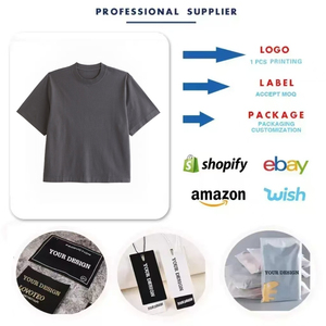 เสื้อยืดผู้ชายขายส่ง ทรงบ็อกซี่ ฟิตโอเวอร์ไซส์ ไซส์พลัส ผ้าคอตตอนหนา 100% คอริบ สตรีทแวร์ 280gsm - Product Image 6