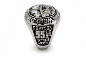 Custom Modern Stainless Steel Championship <b>Ring</b> Personalized Logo Colored Enamel-Sports Team School Commemorative Silver Plated - Product Image 2