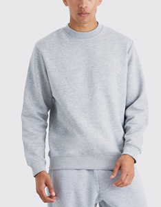 Sweat-shirt pour homme surdimensionné OEM, 100% coton, broderie personnalisée, streetwear, respirant, confortable, vente en gros de sweat-shirts pour homme - Product Image 4