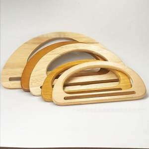 Poignée de sac à main en bois massif, écologique, pour cadeau et artisanat, poignée en bois pour sacs - Product Image 5