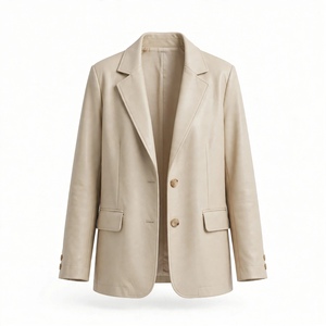 ABRIGO DE CUERO CHIC DE ALTA CALIDAD PARA MUJER - Product Image 1
