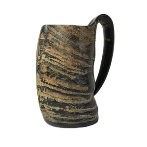 High Quality Natural Buffalo Horn <b>Mug</b> Eco-Friendly <b>Large</b> Capacity Stylish Rustic Drinkware for Home Bar Gift Use Available - Product Image 1