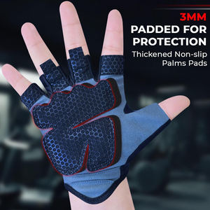 Gants de fitness pour l'entraînement en salle de sport, la musculation et les exercices, avec design respirant et adhérence complète de la paume, résistants à l'usure - Product Image 4