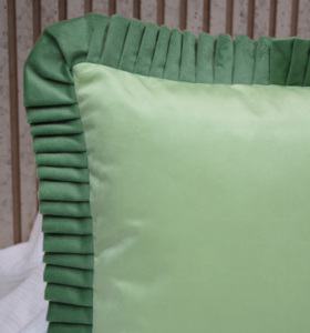 Soft Premium Velvet Ruffle Cushion Cover Decorative <b>Pillow</b> Case Modern Sofa Bed <b>Decor</b> Wholesale Supplier Hot Selling Cushion - Product Image 5