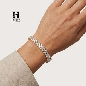 Double Row Diamond Tennis <b>Bracelet</b> – Luxury 18K Gold Plated Multi-Row CZ <b>Bracelet</b> for Women - Product Image 4