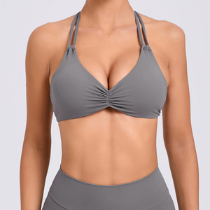 Sportswear Fitness Workout Bra Sexy Backless Strappy Wireless Shockproof Yoga Clothing Sports Bra - Product Image 2