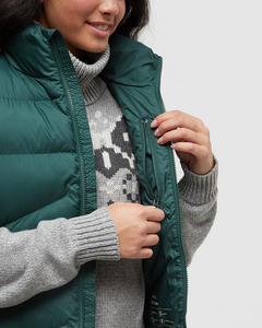Chaleco Acolchado de Invierno con Logotipo Personalizado OEM, Chaleco Informal Ligero de Color Sólido sin Mangas para Mujer - Product Image 4