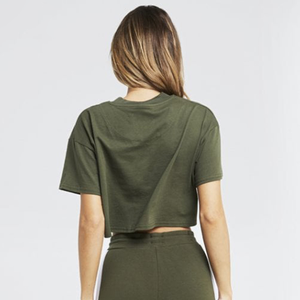 Top Corto Holgado para Mujer |   Camiseta Holgada de Manga Corta |   Top Casual de Verano en Mezcla de Algodón - Product Image 2