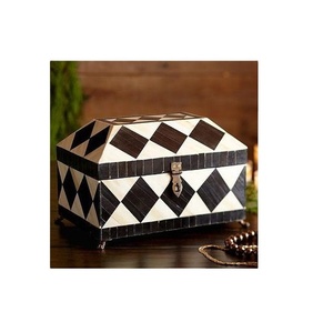 Caja moderna para almacenamiento de joyas, diseño múltiple de madera, embalaje de joyería de la India - Product Image 1