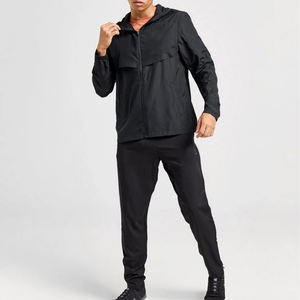 Conjunto de Chaqueta y Pantalón Cortavientos Casual con Recubrimiento Personalizado, Traje Deportivo Impermeable con Capucha y Logotipo Personalizado - Product Image 4