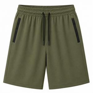 Shorts d'été personnalisés pour hommes 2026 avec logo, en coton uni et tissu lisse, multicolores, avec service OEM - Product Image 6
