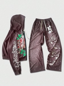 <strong>Classic</strong> Mens <strong>Tracksuit</strong> with Pull Over Hoodie and Jogger Pants Comfortable and Casual <strong>Tracksuit</strong> for Mens Daily Wear Cheap Price - Product Image 4