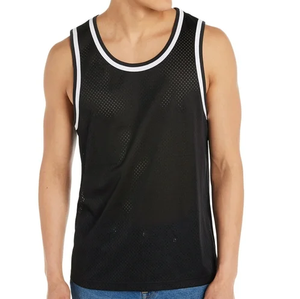 Débardeurs de sport pour hommes en maille respirante Ice Skin Muscle Mesh, sans manches, pour l'entraînement et la gym, en nylon, toutes saisons, pour athlètes - Product Image 2