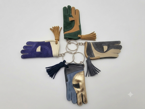 Guantes de cetrería de cuero genuino de primera calidad, de gran venta, y juego de llaveros para halcones, para equipos de entrenamiento de águilas, halcones y cetrería. - Product Image 4