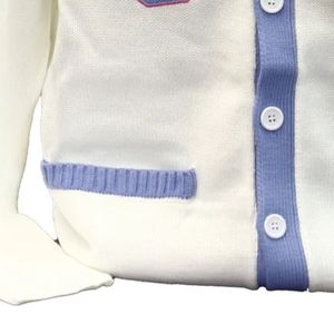 Jack and Jill White <b>Cardigan</b> <b>Sweater</b> Classic Button Front Knit Long Sleeve Soft Casual Unisex Layering Top for Events Meetings - Product Image 6