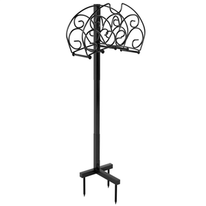 Porta Tubo da Giardino Autoportante Staccabile in Metallo per Esterni, Patio, Giardino, Prato - Materiale Acciaio e Ferro - Product Image 2