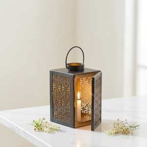 Manufacturers Black Metal Mini Moroccan Candle Lantern for Home and Events Decoration - Product Image 1
