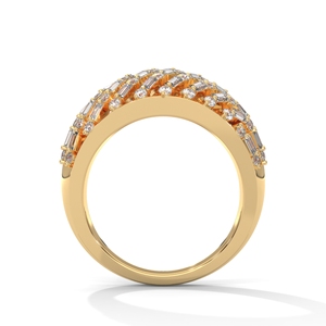Diagonal Radiance Diamond <b>Statement</b> <b>Ring</b> - Product Image 3